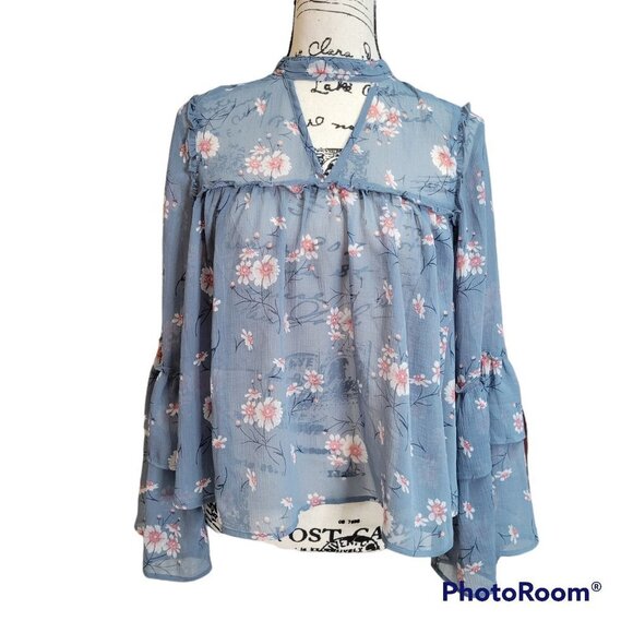 AEO Chiffon Floral Blouse - Picture 2 of 13